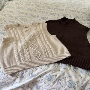 J.CREW and ABERCROMBIE and FITCH vests